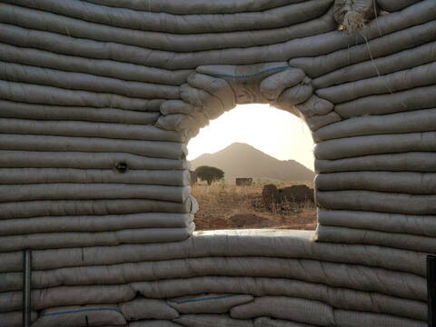 View out of a Maternité, Chad