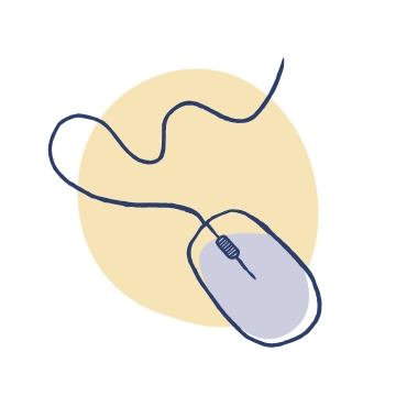 Steuern Illustration mit Maus