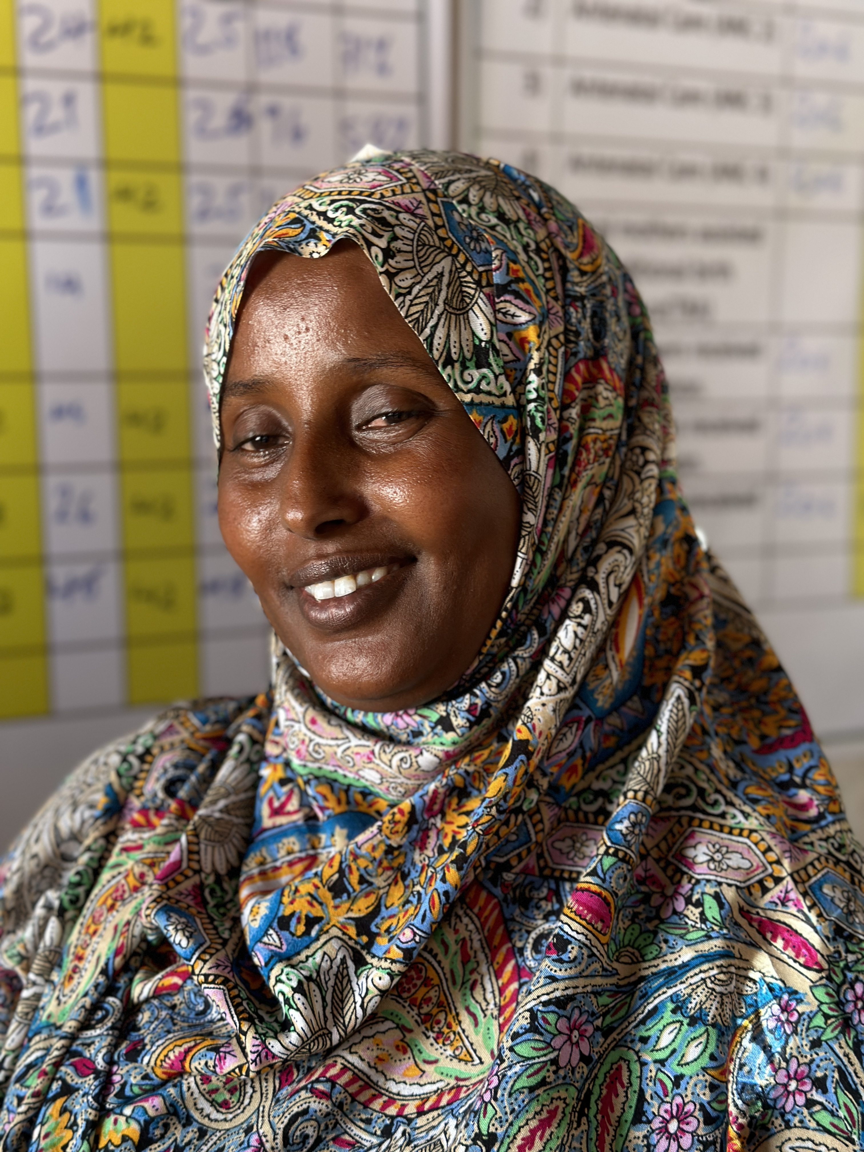 Portrait der Hebamme Nimcan Ahmed Mohamed.