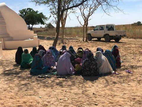 Gemeindebesprechung im Tschad