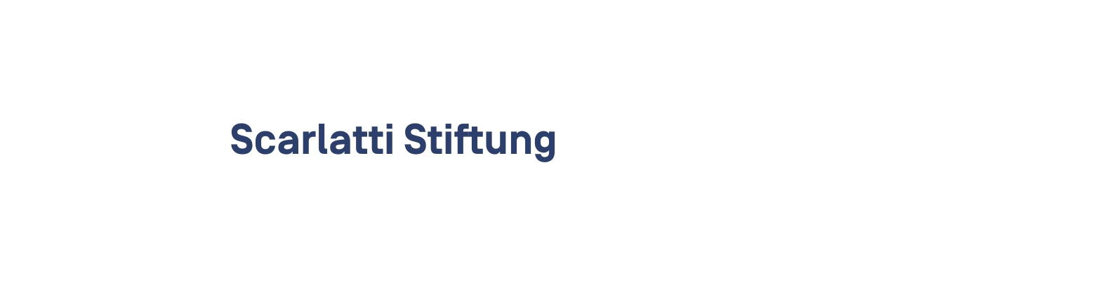 Schriftzug Scarlatti Stiftung