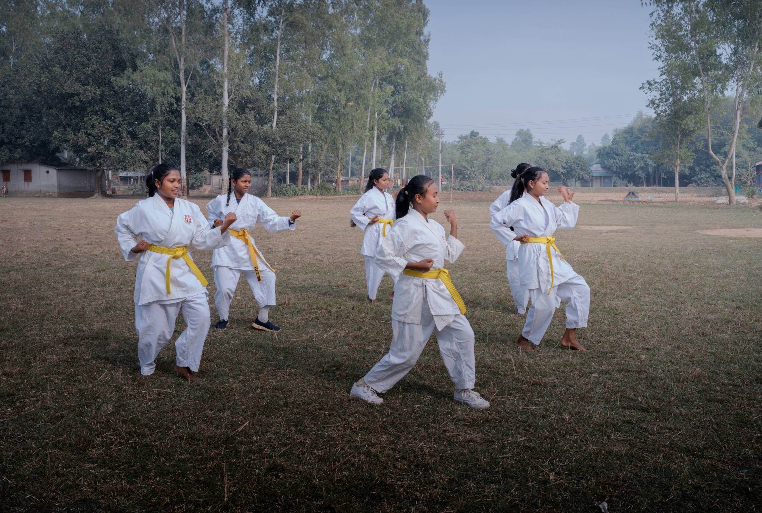 Karatetraining Karatetraining Mädchen.